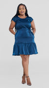 Mikaela Shift Dress - Blue
