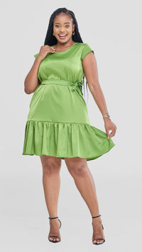 Mercy Shift Dress - Jungle Green