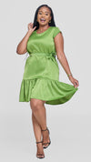 Mercy Shift Dress - Jungle Green