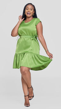 Mercy Shift Dress - Jungle Green