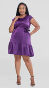 Micah Shift Dress - Dark purple