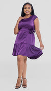 Micah Shift Dress - Dark purple