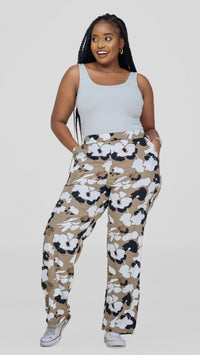 Milena Palazzo - Beige/Black/White