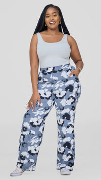 Miley  Palazzo - Grey/White