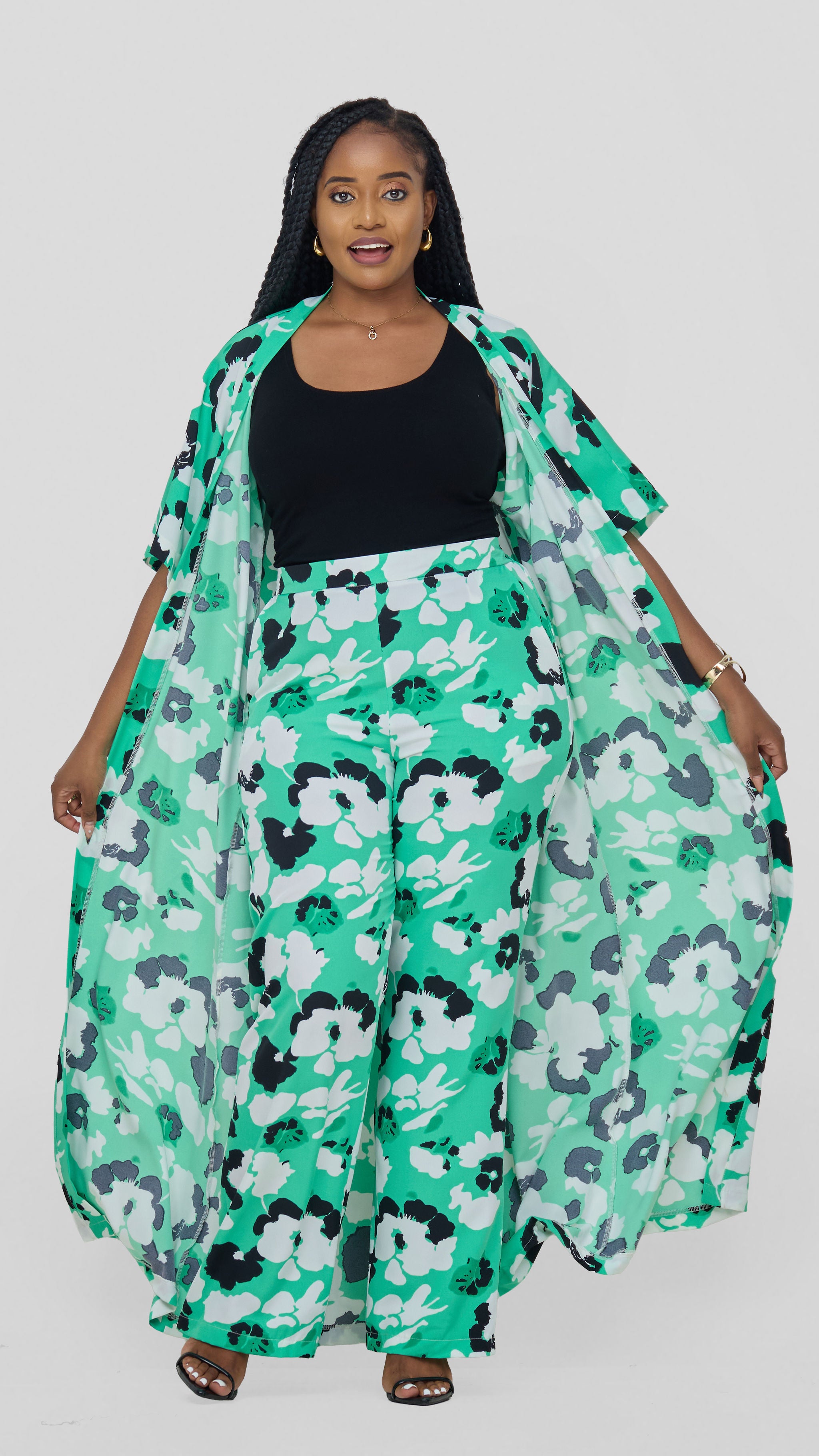 Molly Mira 2pc set - Green/White