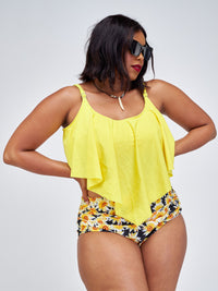 Sandra Sunflower Swimwear 2PC - Yellow