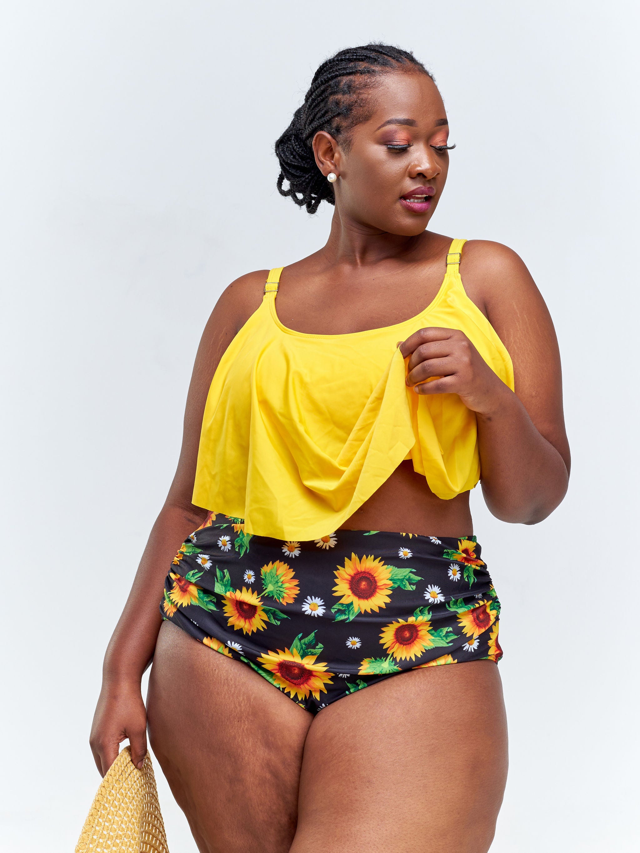 Plus size sunflower swimsuit online