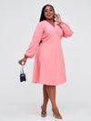 Marinda Wrap Dress - Peach