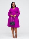 Lavender Wrap Dress - Purple