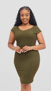 Imara Bodycon Dress- Green