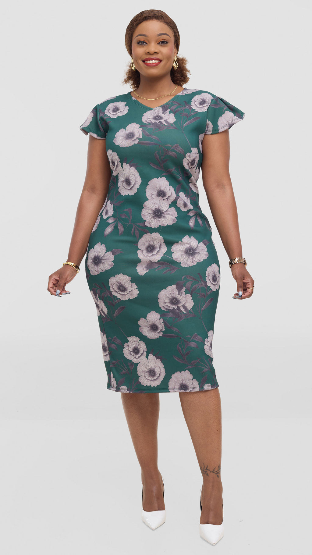 Rachel Bodycon Dress - Green – LIZOLA FASHION KENYA