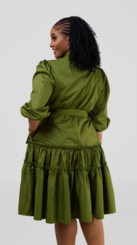 Melanie Shift Dress - Green