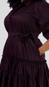 Bangda Shirt  Dress - Dark purple
