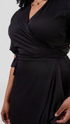Mary Wrap Dress - Black