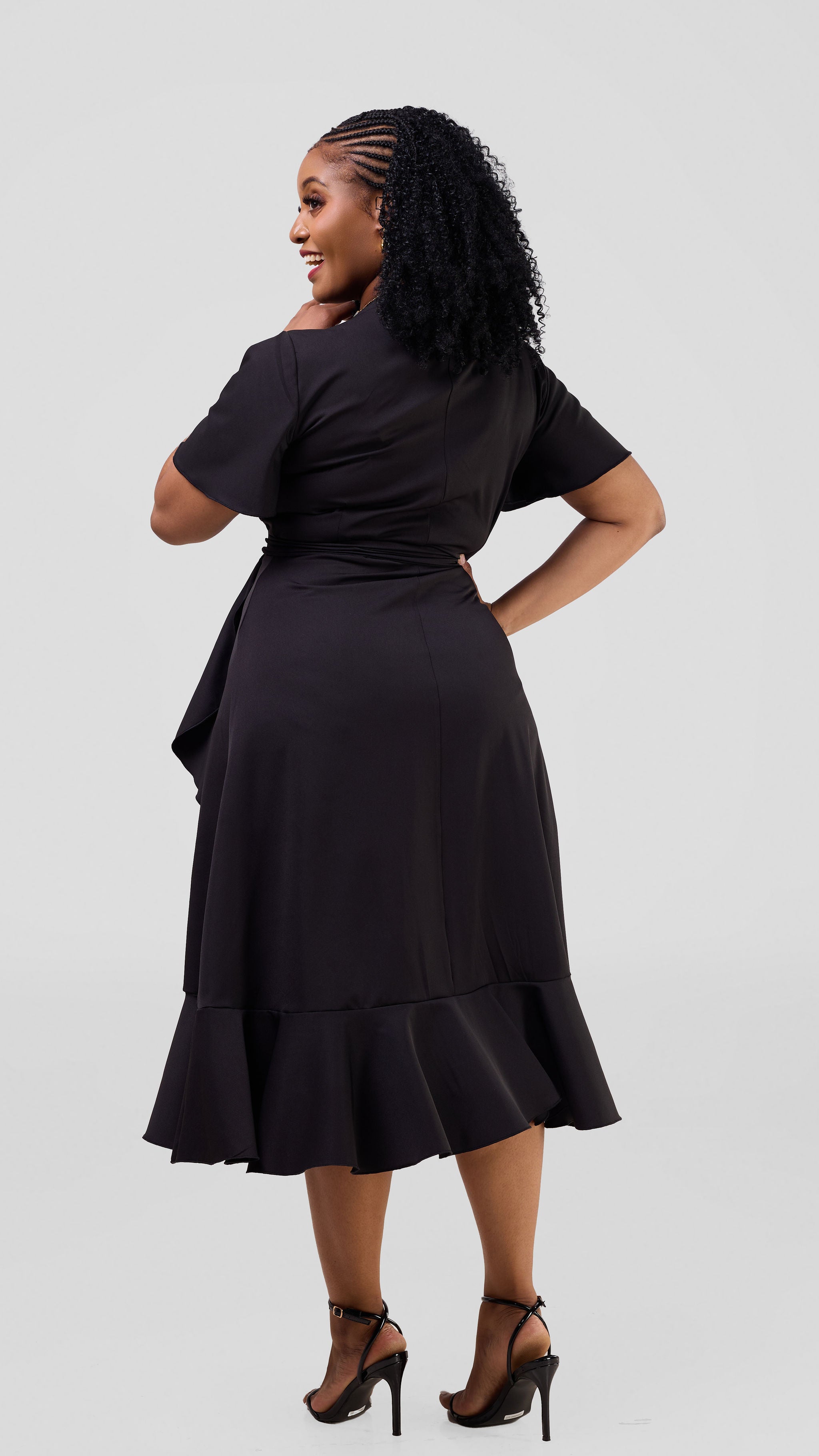 Mary Wrap Dress - Black