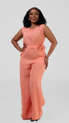 Maren Jumpsuit - Peach