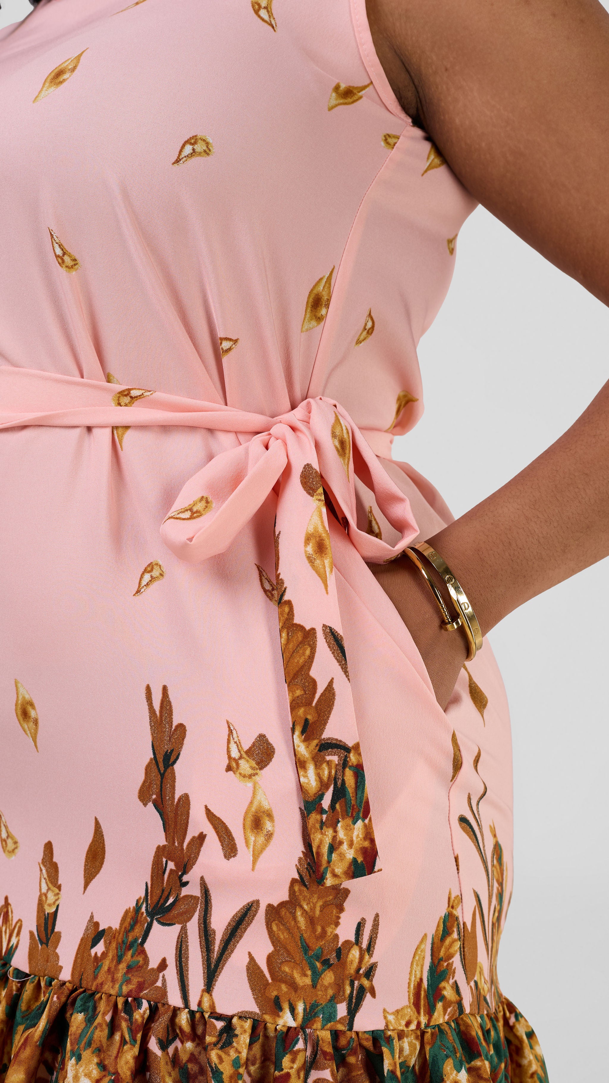 Maryam Shift Dress - Pink/Green