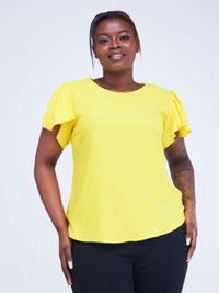 Eliana With Gather Sleeve, Blouse - Yellow