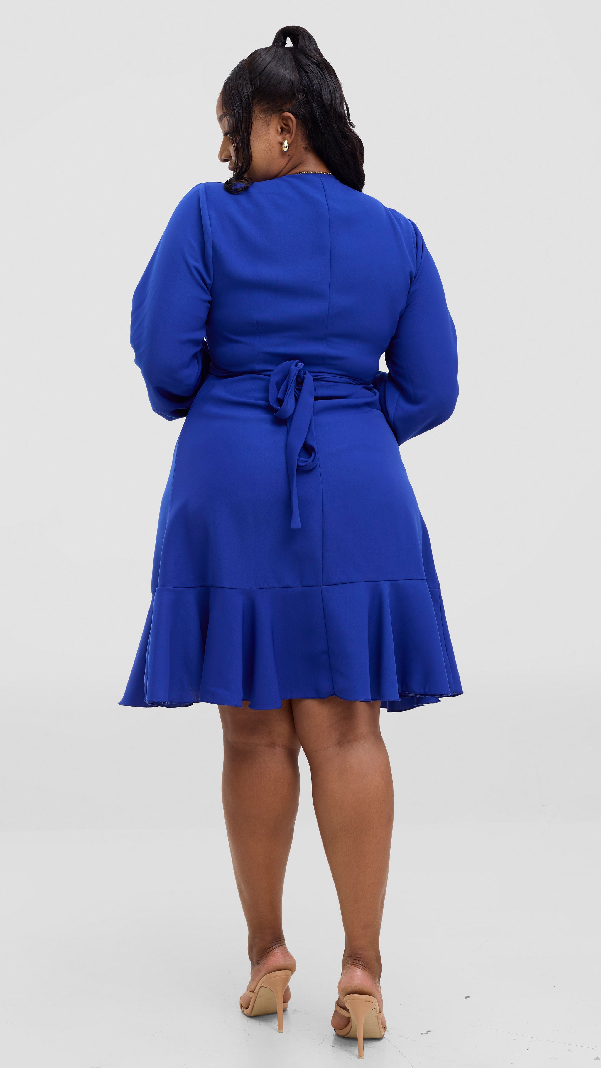 Budali  Wrap Dress - Blue