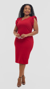 Pricilla Bodycon Dress - Red