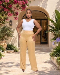Wuupini Palazzo Pant - Gold