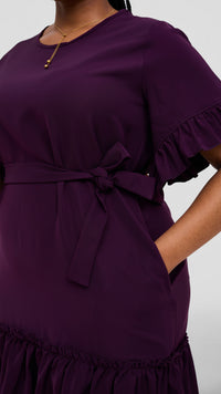 Laurel Shift Dress - Dark Purple