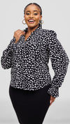 Landry Blouse - black/white