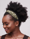 Wale Headband - Green / White Polka