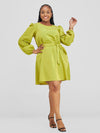 Chiazokam Shift Dress-Green