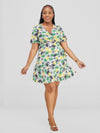 Daraja Wrap Dress-Floral