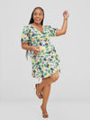 Daraja Wrap Dress-Floral