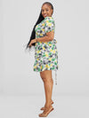 Daraja Wrap Dress-Floral