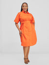 Elliot Shirtdress-Orange