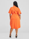 Elliot Shirtdress-Orange