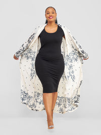 Enerson Kimono - Black / White