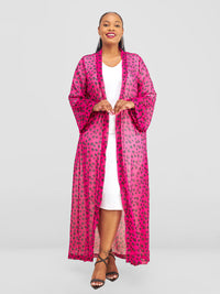 Emely Kimono-Pink/Black