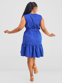 Eliza Shift Dress - Blue