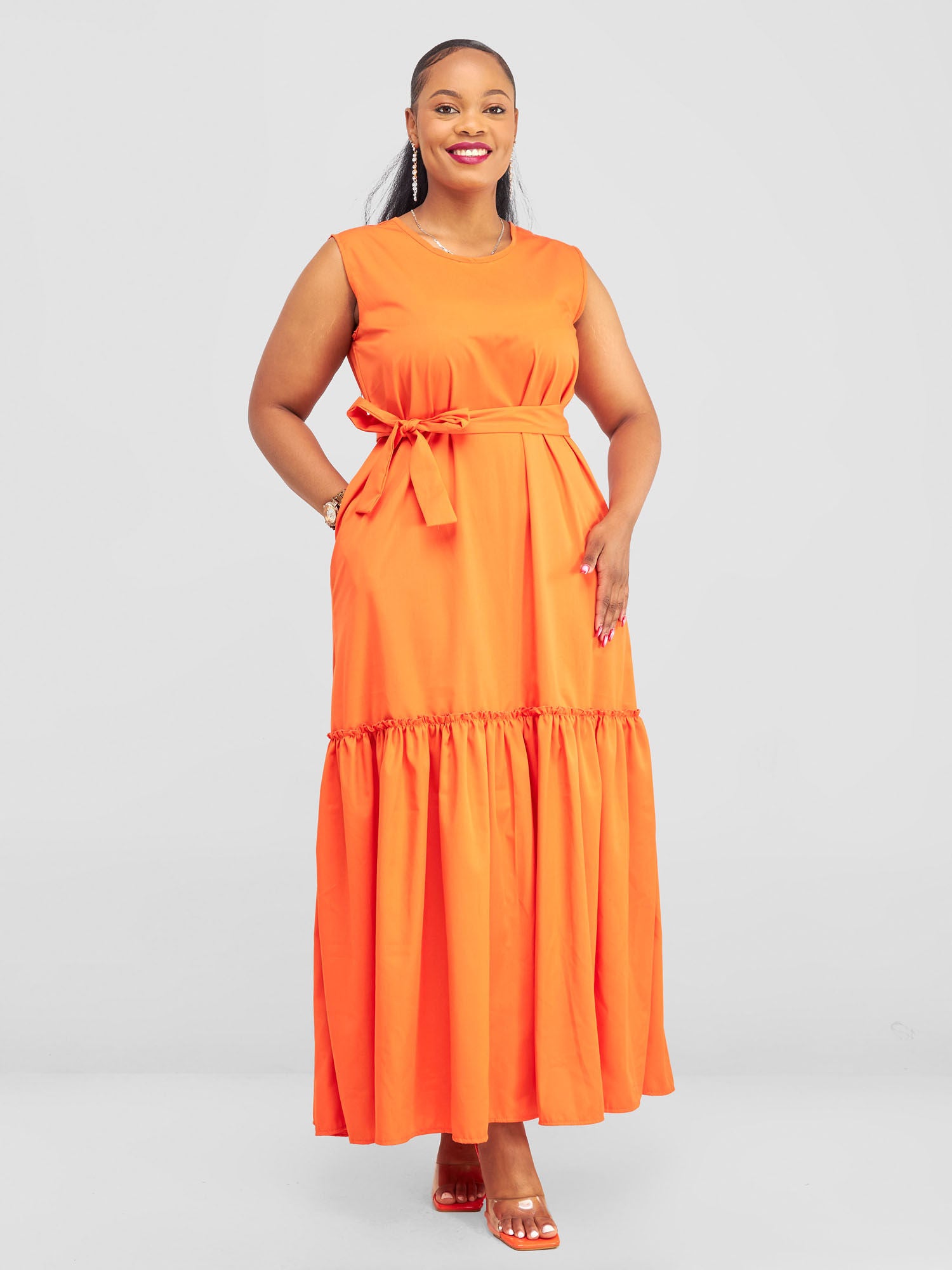 Ella Maxi Dress - Orange LIZOLA FASHION KENYA Ella Maxi Dress - Orange LIZOLA FASHION KENYA