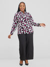 Asaroyoma Blouse-Black/Purple