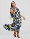 Elle Maxidress-Blue/Yellow