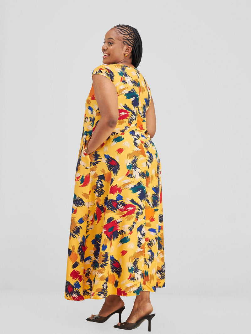 Ellen Maxidress-Yellow