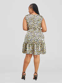 Blessing Shift Dress- Cheater Print