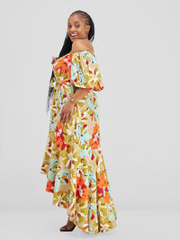 Elisa Offshoulder Maxidress-Yellow