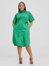 Dylah Shirtdress-Green