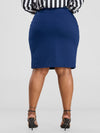 Dasana Midi Skirt-Navy Blue