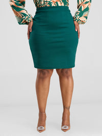 Demi Midi Skirt-Green