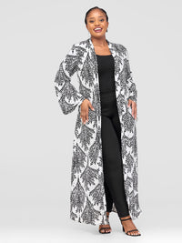 Denzi Kimono - Black / White