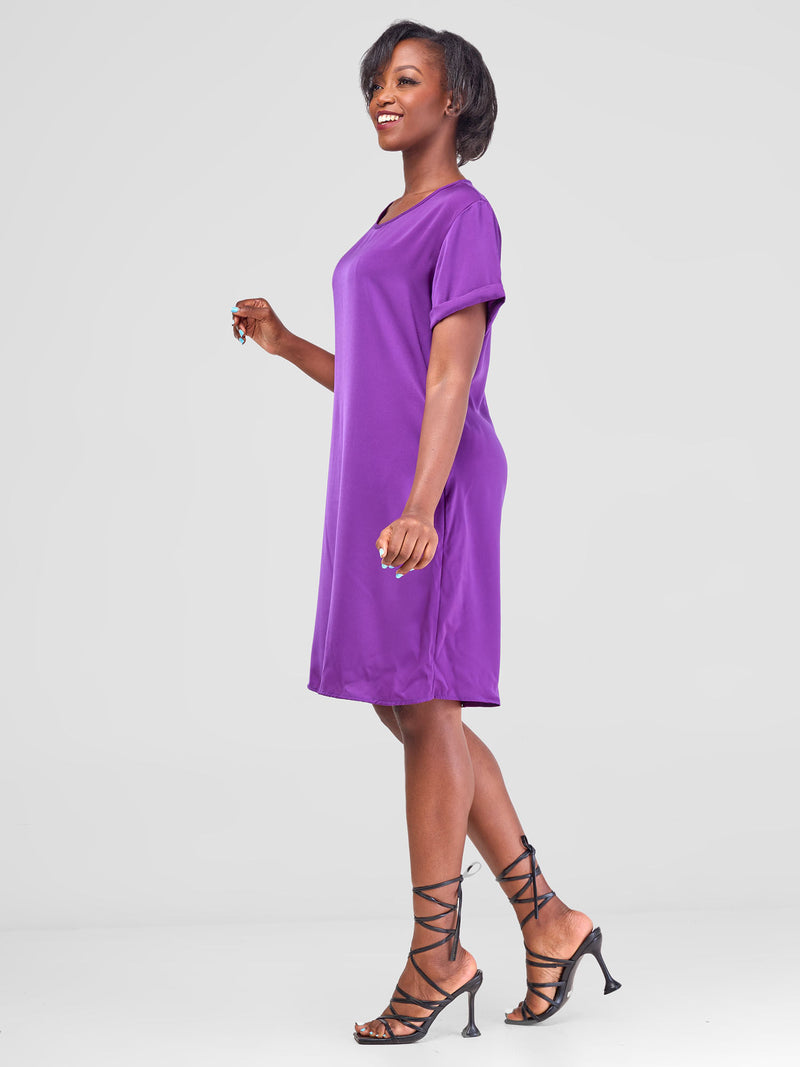 Cebbie Shift Dress - Purple