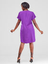 Cebbie Shift Dress - Purple