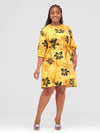 Dinah Shift Dress - Mustard / Yellow